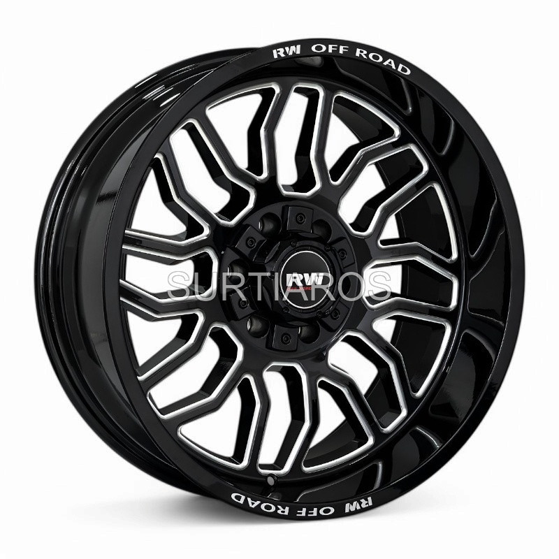 Aro 20x10" 6x135 ET-19 CB87.1 Negro Fresado