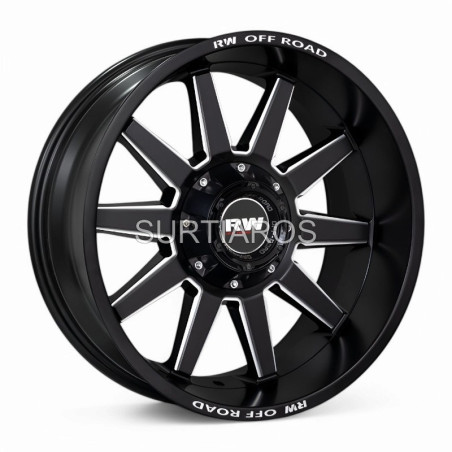 Aro 20x10" 5x120 ET-24 CB65.1 Negro Mate Fresado