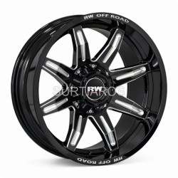 Aro 20x10" 5x120 ET-24 CB65.1 Negro Brillante Fresado