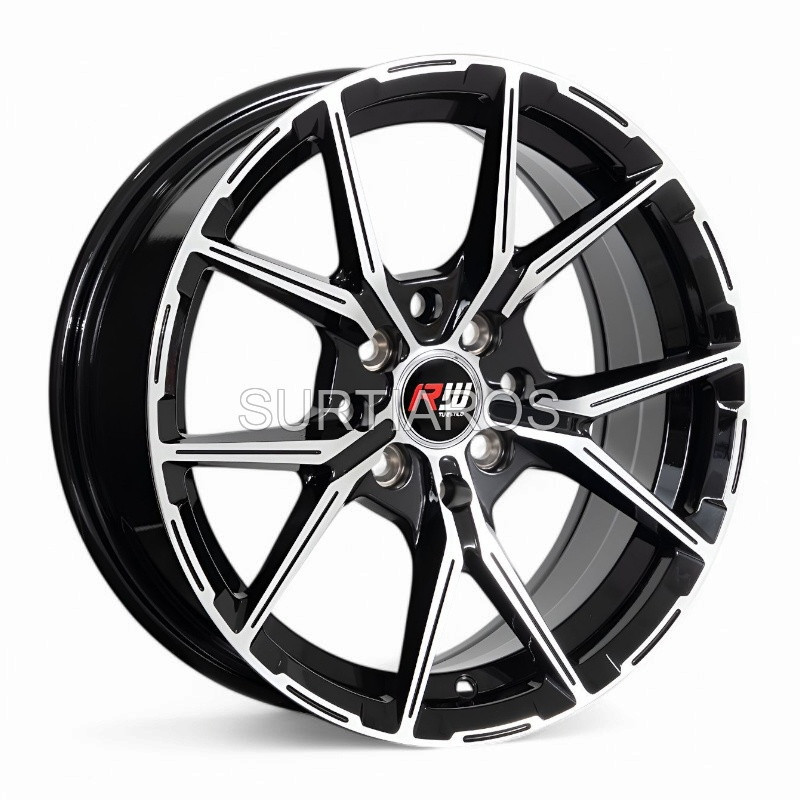 Aro 15x7" 8x100/114.3 ET35 CB73.1 Negro Maquinado