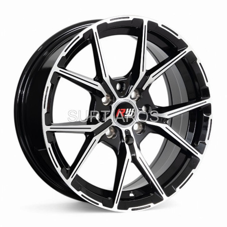 Aro 15x7" 8x100/114.3 ET35 CB73.1 Negro Maquinado
