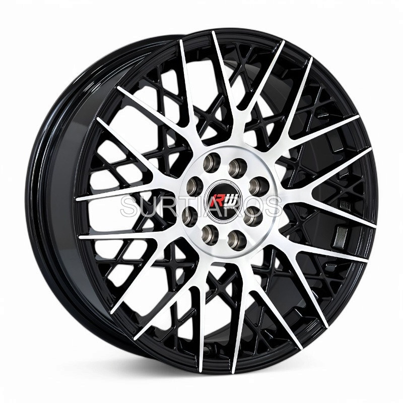 Aro 17x7.5" 8x100/114.3 ET42 CB73.1 Negro Maquinado