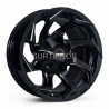 Aro 16x8" 6x139.7 ET0 CB110.1 Negro Fresado