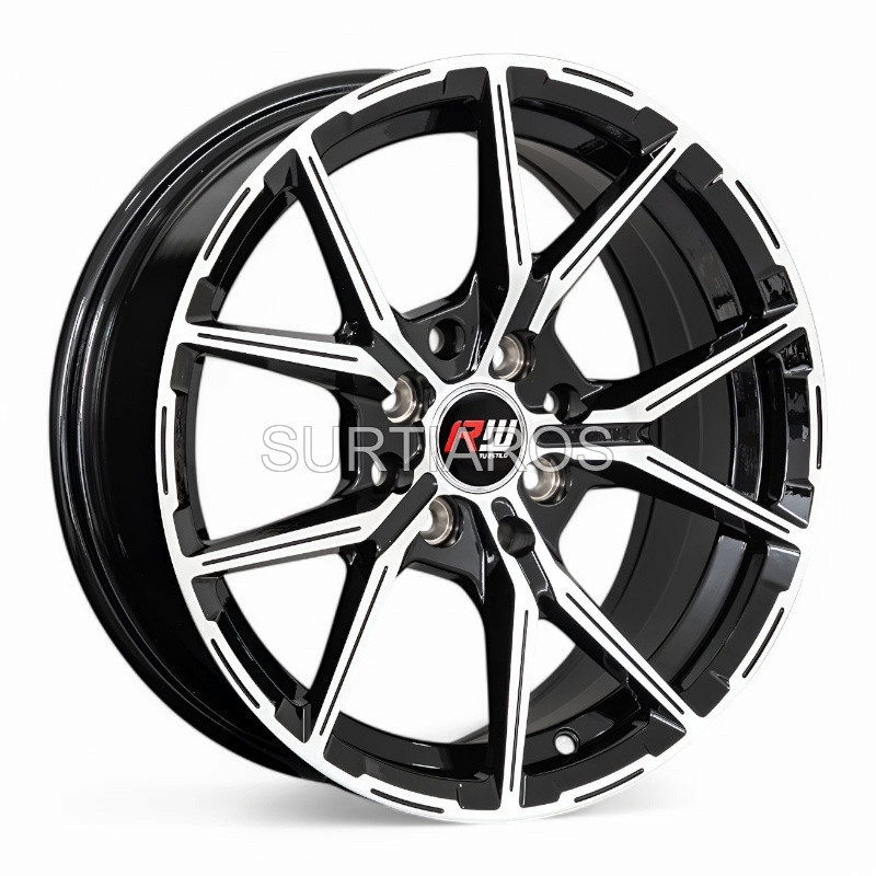 Aro 15x7" 8x100/114.3 ET35 CB73.1 Negro Maquinado
