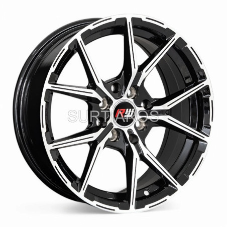 Aro 15x7" 8x100/114.3 ET35 CB73.1 Negro Maquinado