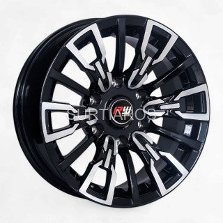 Aro 16x8" 6x139.7 ET0 CB110.1 Negro Maquinado