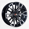 Aro 16x8" 6x139.7 ET0 CB110.1 Negro Maquinado