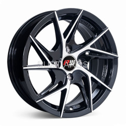 Aro 14x6" 4x100 ET30 CB73.1 Negro Maquinado
