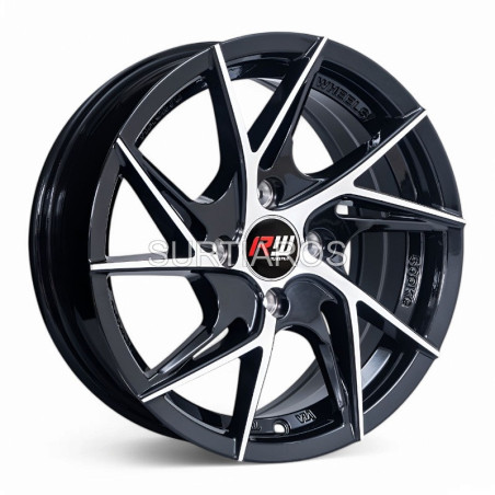 Aro 14x6" 4x100 ET30 CB73.1 Negro Maquinado