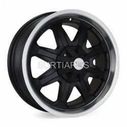 Aro 20x8" 12x135/139.7 ET15 CB110 Negro Mate con Labio Pulido