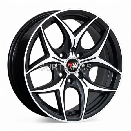 Aro 15x6.5" 8x100/114.3 ET35 CB73.1 Negro Mate Maquinado