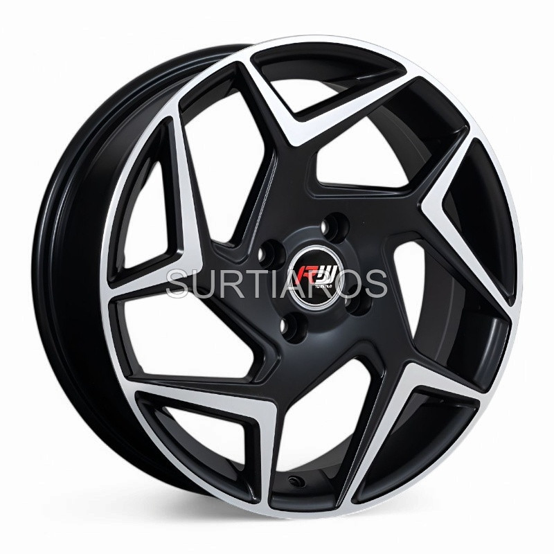 Aro 16x6.5" 4x100 ET45 CB73.1 Negro Mate Maquinado