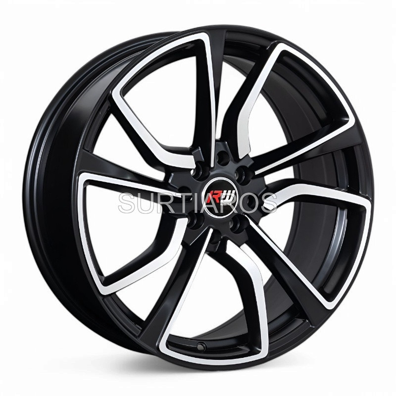 Aro 18x8" 8x100/114.3 ET45 CB73.1 Negro Mate Maquinado