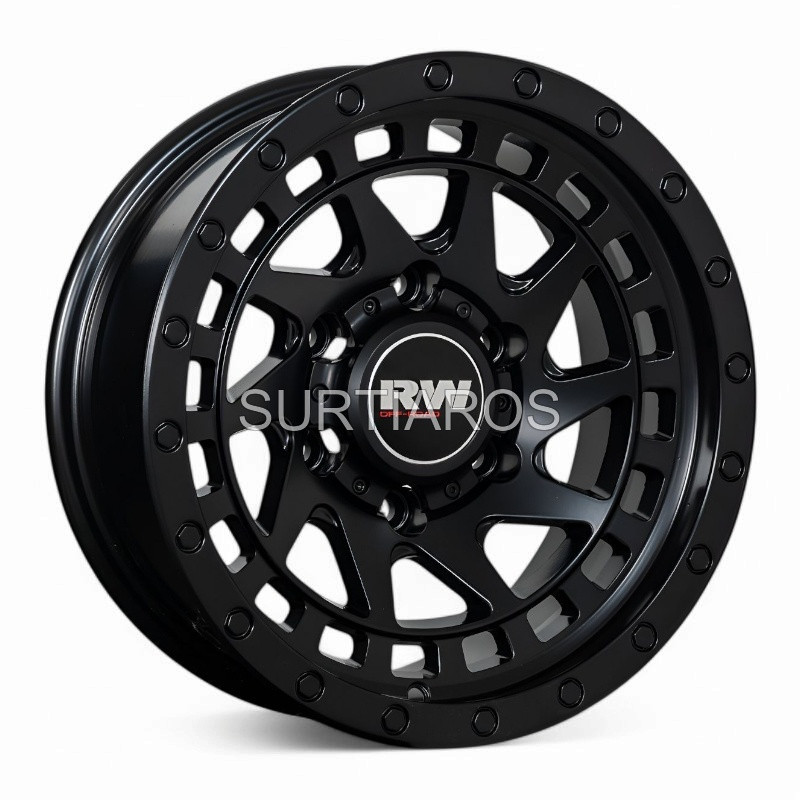 Aro 15x8" 6x139.7 ET-10 CB110.5 Negro Mate