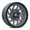 Aro 15x8" 6x139.7 ET-10 CB110.5 Gris Mate con Aro Negro