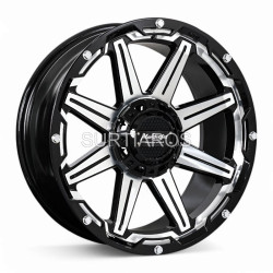 Aro 20x9.5" 12x135/139.7 ET10 CB110.5 Negro Maquinado