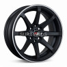 Aro 15x7" 8x100/114.3 ET25 CB73.1 Negro Mate con Línea Pulida