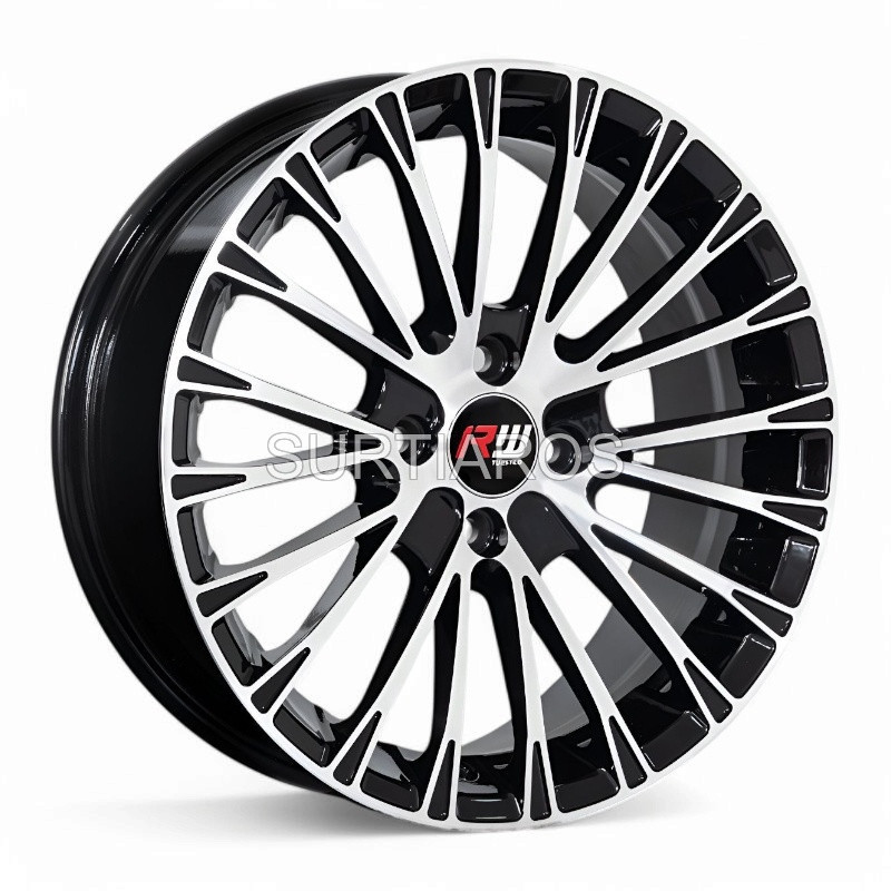 Aro 16x7" 4x100 ET38 CB73.1 Negro Maquinado