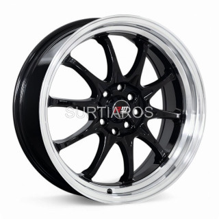Aro 17x7.5" 8x100/114.3 ET42 CB73.1 Negro con Labio Pulido
