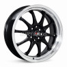 Aro 17x7.5" 8x100/114.3 ET42 CB73.1 Negro con Labio Pulido