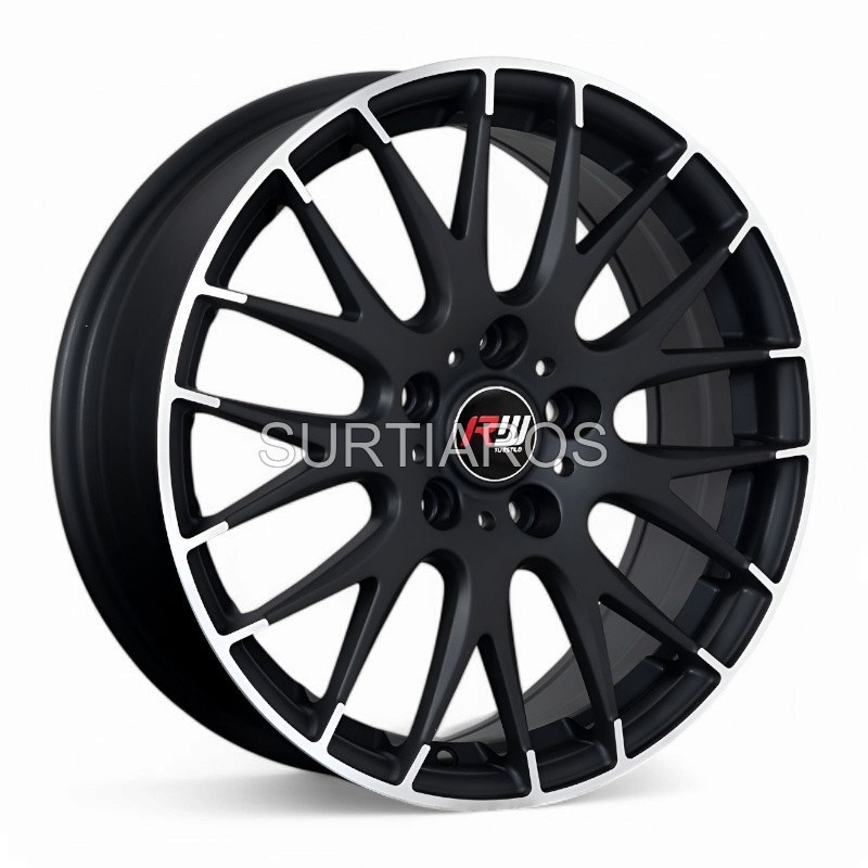 Aro 17x7" 5x120 ET45 CB73.1 Negro Mate Maquinado