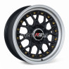 Aro 17x8" 8x100/114.3 ET25 CB73.1 Negro Mate con Labio Pulido