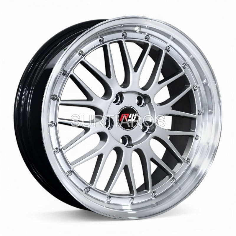 Aro 18x8" 5x114.3 ET35 CB73.1 Hiper Plateado con Labio Pulido
