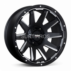 Aro 20x10" 6x135 ET-18 CB87.1 Negro Mate Fresado