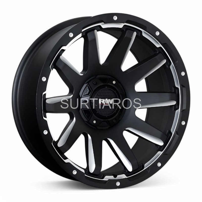Aro 20x10" 6x135 ET-18 CB87.1 Negro Mate Fresado