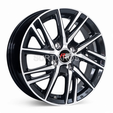 Aro 14x5.5" 4x100 ET38 CB73.1 Negro Maquinado