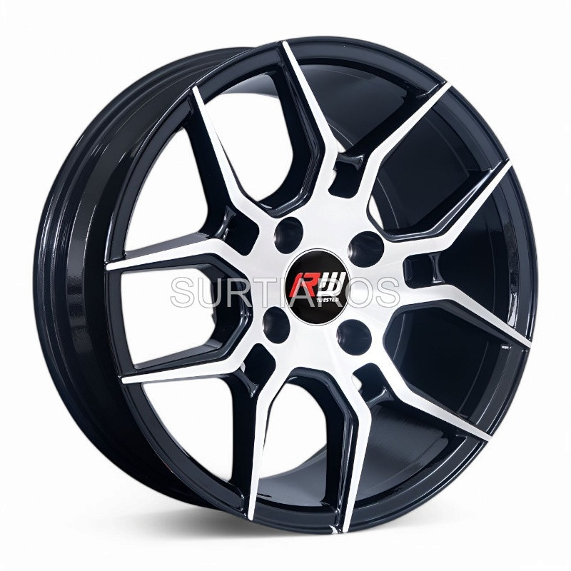 Aro 14x6" 8x100/114.3 ET35 CB73.1 Negro Maquinado