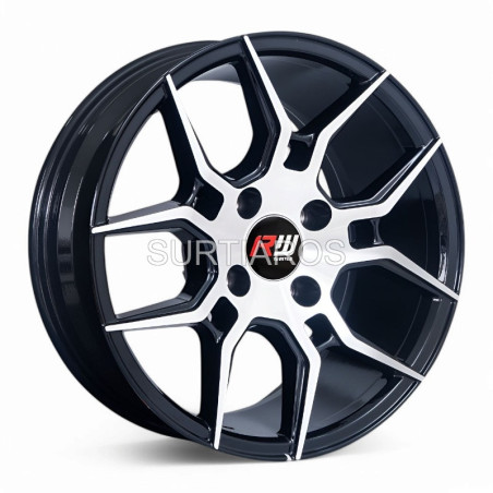 Aro 14x6" 8x100/114.3 ET35 CB73.1 Negro Maquinado