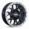 Aro 16x8" 6x139.7 ET-10 CB110.1 Negro con Aro Pulido