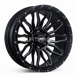 Aro 20x10" 6x139.7 ET-12 CB110.1 Negro Mate Fresado