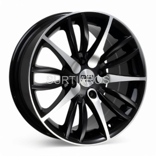 Aro 16x7.5" 4x114.3 ET25 CB73.1 Negro Maquinado