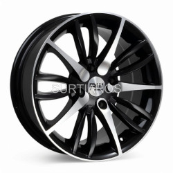 Aro 16x7.5" 4x114.3 ET25 CB73.1 Negro Maquinado