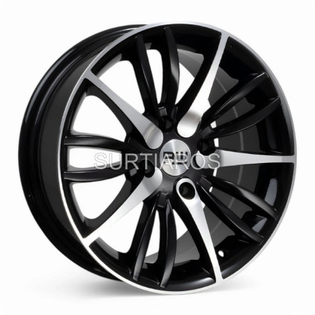 Aro 16x7.5" 4x114.3 ET25 CB73.1 Negro Maquinado