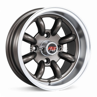 Aro 13x7" 4x114.3 ET-7 CB73.1 Bronce Oscuro con Labio Pulido