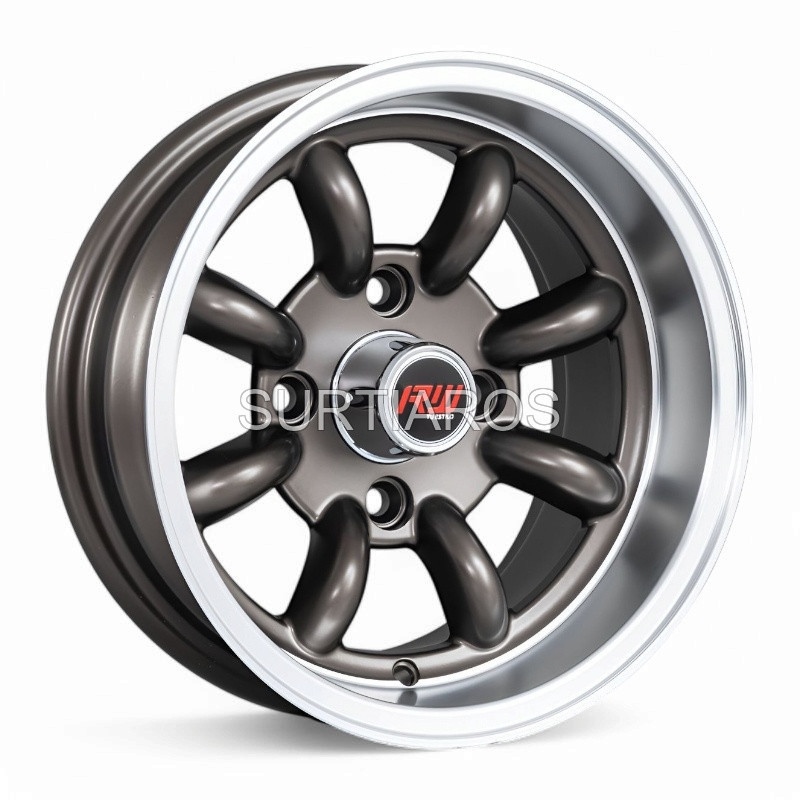 Aro 13x7" 4x114.3 ET-7 CB73.1 Bronce Oscuro con Labio Pulido