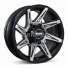 Aro 15x8" 6x139.7 ET0 CB110 Negro Mate Maquinado