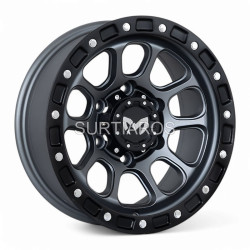 Aro 15x8" 6x139.7 ET0 CB110 Gris Mate con Aro Negro