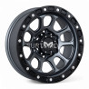 Aro 15x8" 6x139.7 ET0 CB110 Gris Mate con Aro Negro