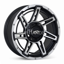 Aro 17x8" 6x139.7 ET0 CB110 Negro Mate Maquinado
