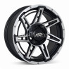 Aro 17x8" 6x139.7 ET0 CB110 Negro Mate Maquinado