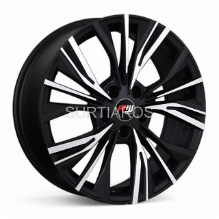 Aro 18x7" 5x114.3 ET40 CB73.1 Negro Mate Maquinado