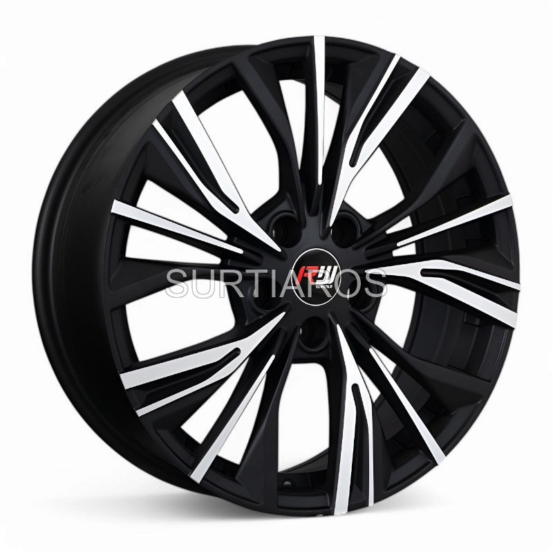Aro 18x7" 5x114.3 ET40 CB73.1 Negro Mate Maquinado
