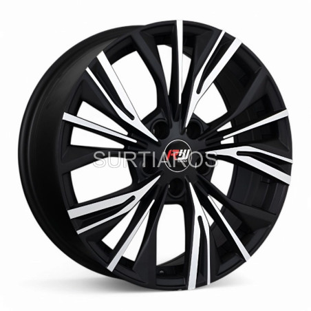Aro 18x7" 5x114.3 ET40 CB73.1 Negro Mate Maquinado
