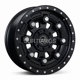 Aro 20x9" 6x139.7 ET0 CB110.5 Negro Mate con Remaches