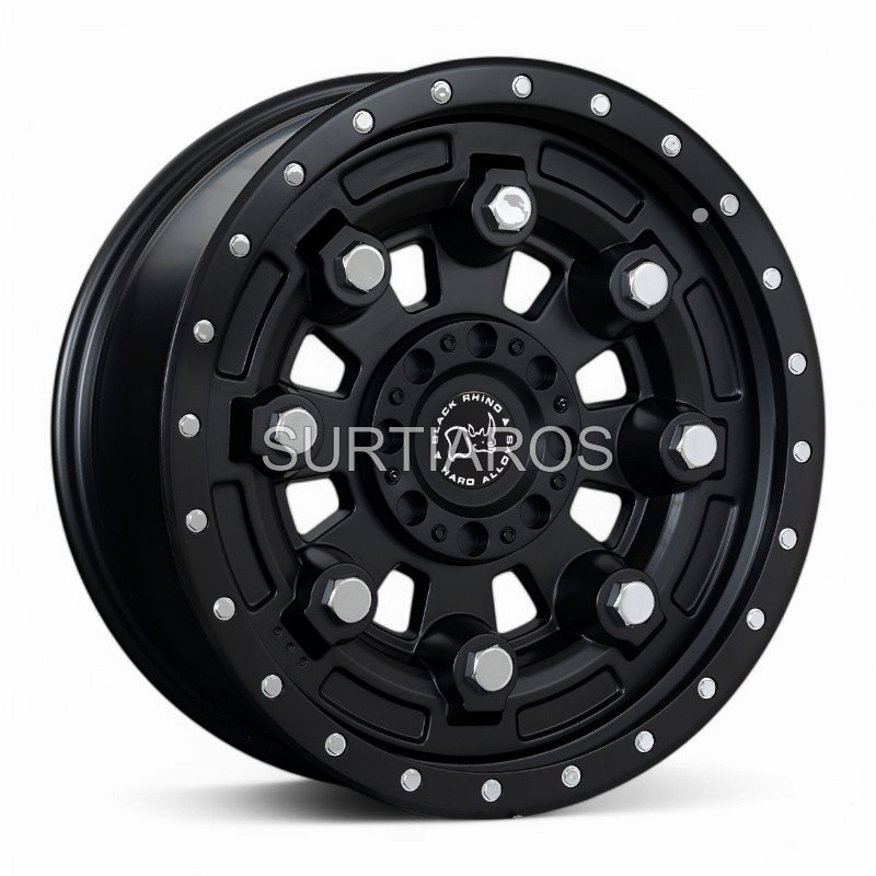Aro 20x9" 6x139.7 ET0 CB110.5 Negro Mate con Remaches