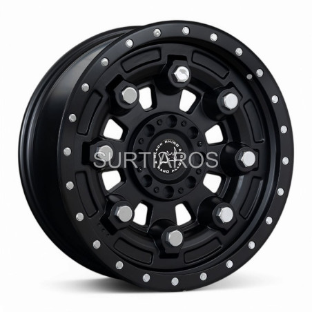 Aro 20x9" 6x139.7 ET0 CB110.5 Negro Mate con Remaches